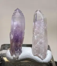 紫水晶　アメシスト　国産鉱物　2個セット