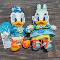 【新発売】ドナルド　デイジー　ぬいぐるみバッジ　新品　25周年　ディズニーシー