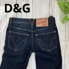 D&G ＊ ダメージ デニム パンツ 29 濃紺 ドルガバ