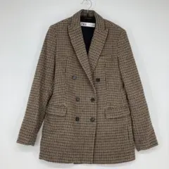ZARA ザラ 千鳥格子 ダブルブレストジャケット Sサイズ