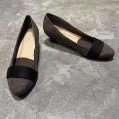【美品】FELLY BEANS ローヒール パンプス ブラウン 日本製 23cmのサムネイル