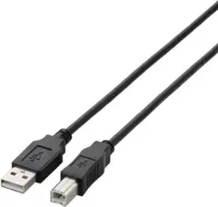 ELECOM U2C-JB30BK USB2.0ケーブル A-B 3m