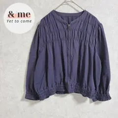 ロペピクニック　ブルゾン　ジャケット　ノーカラー　ジップアップ　ショート丈　M