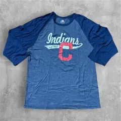 MLB クリーブランド・インディアンス ラグランスリーブTシャツ