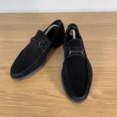 グッチ　ホースビットローファー　スエード　ブラック　40.5