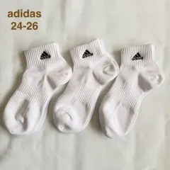 【新品未使用】adidasソックス3足セット24-26cmのサムネイル