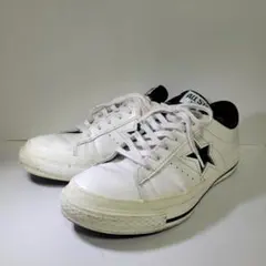 CONVERSE ONE STAR レザー 白×緑 日本製 24.5cm