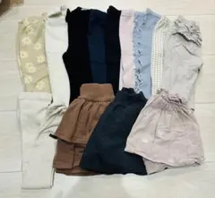美品　保育園着　ズボン　スカート　レギンス　ベビー服　まとめ売り　80 90