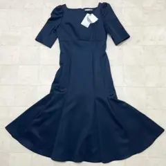 《未使用》セルフォード ポンチマーメイド シルエットワンピース 洗える 36