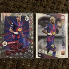 Topps UEFA ラミン ヤマル 2枚セット ピッチヒーローズ花火 TOTS