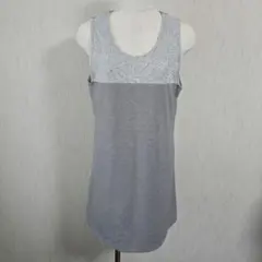 SIMPLE LIFE ノースリーブ チュニックワンピ グレー Mサイズのサムネイル