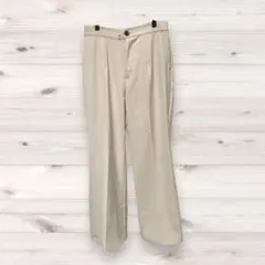グレイル テーパードパンツ L ベージュ センタープレス きれいめ 通勤