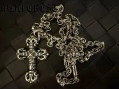 ⭐️AKZUKL シルバーネックレス 重量感有りクロスネックレス 刻印有り 
