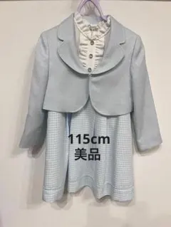 【美品】sakura サクラ 115cmブルー フォーマル ワンピース 入学式