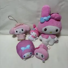 マイメロディ ぬいぐるみ キーホルダー ストラップ ポーチ まとめ売り
