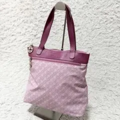 美品　ゲラルディーニ トートバッグ　ハンドバッグ ピンクのサムネイル