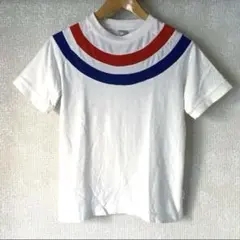 希少！BEAMS BOY トリコロール ラグラン 半袖Tシャツ カットソー 白のサムネイル
