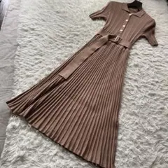 GWセール❗ MERCURYDUO スキッパーニットワンピース