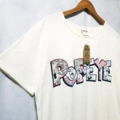 アニメ POPEYE ポパイ Tシャツ 3L 大きいサイズ 白 レディースのサムネイル