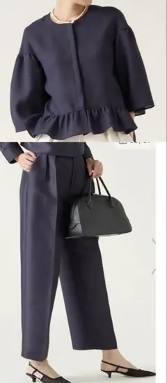 【美品】martinique（マルティニーク）ネイビーセットアップ