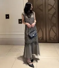 LE'RURE リルアーSleeve less scallop dress - メルカリ