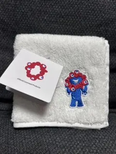 【新品タグ付き】 ミニタオル ミャクミャク 刺繍 白 関西万博