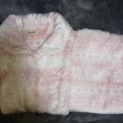 レディース パジャマ ルームウェア 暖か モコモコ L ピンク系 新品