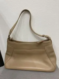 Ungaro ウンガロ　ベージュ レザー ショルダーバッグ