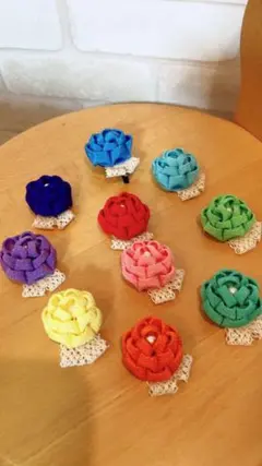 つまみ細工　コサージュ　髪飾り