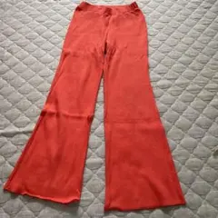 RCW レッドチョップワークス リブフレアパンツ オレンジ M