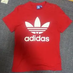 adidas レッド Tシャツ UK S