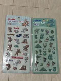 ぷくぷくシール トムとジェリー・モンスターズ・インク シールセット