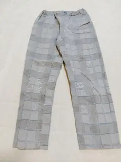 グレー系チェック チェックズボン　ライトオン　150