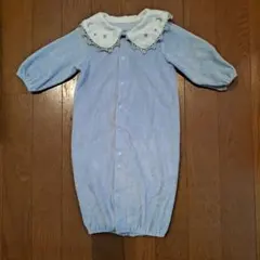 ベビー ロンパース 2way セレモニードレス 水色 襟付き