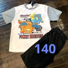 ポケモン 半袖パジャマ 140 ルカリオ 半袖Tシャツ半ズボン上下メッシュ 新品