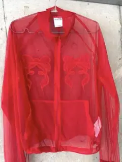 SCULPTOR Mesh Sheer Zip-Up Jacket RED XS - メルカリ