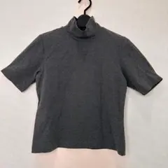 Lands' End グレー 半袖タートルネック M 半袖 コットン混のサムネイル