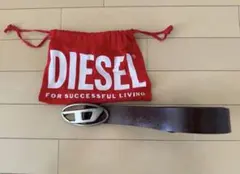 DIESEL ブラウンレザーベルト