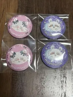ちいかわ　刺繍缶バッジ　モモンガ