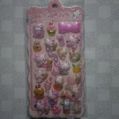 ハローキティ 立体シール ピンク