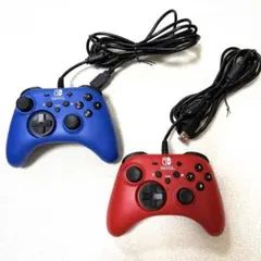 Hori ホリパッド 有線 2個セット(ブルー、レッド )