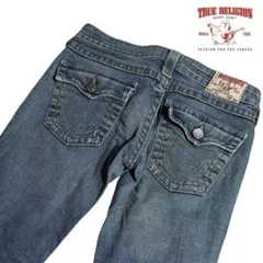 USA製 【トゥルーレリジョン】デニム ジーンズ　フレア 刺繍 Y2K
