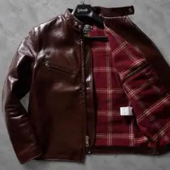 美品■schott ライダースジャケット　馬革　ホースハイド　641XJH 42のサムネイル