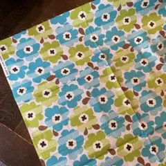 KOKKA オックス 生地 布 花柄 生地幅×50cm ミントグリーン 日本製