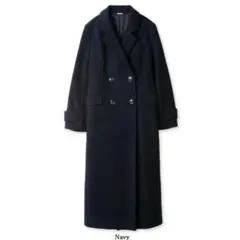 SNIDEL ダブルロングコート ネイビー チェスターコート ジャケット 美品