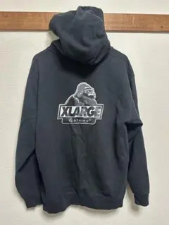 XLARGE ブラック パーカー フード付き