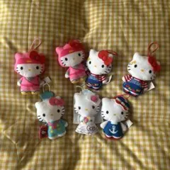 キティちゃんぬいぐるみキーホルダーセット売り