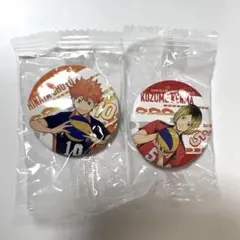 ハイキュー くら寿司 ビッくらポン 缶バッチ 日向翔陽 孤爪研磨