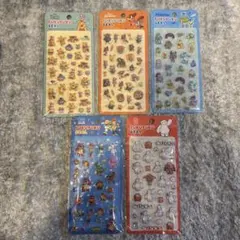正規品　ディズニー PUKUPUKU シール 5パックセット