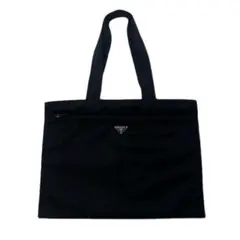 PRADA プラダ ナイロン トートバッグ ブラック 三角 ロゴ プレート 通勤のサムネイル